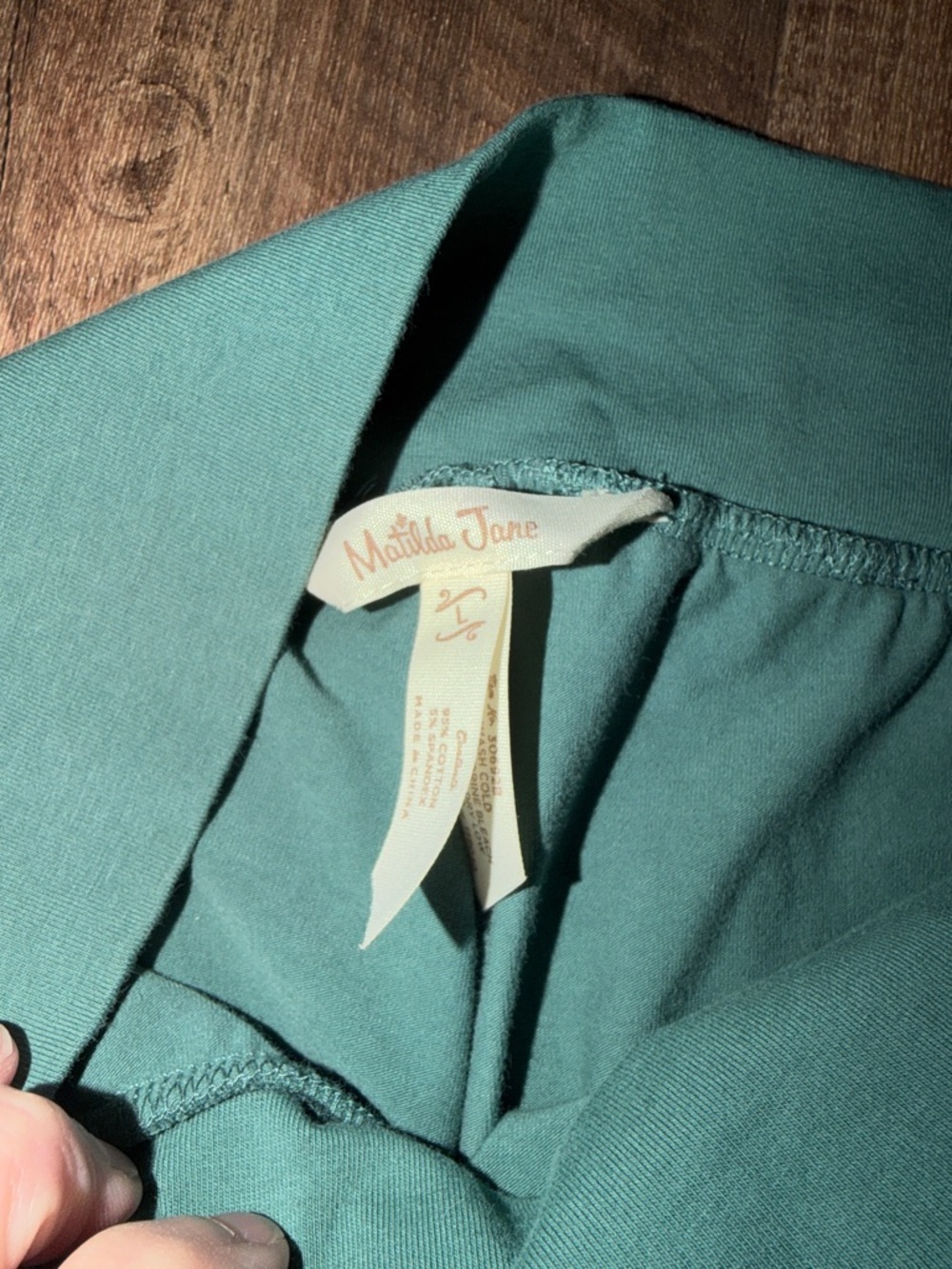 💚 Matilda Jane Green Ruffle pants size L - Picture 4 of 6